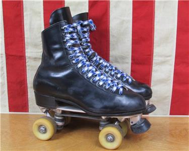 Leather Roller Skates Vintage Handpainted Tigers Sure Grip Super X7L Plates Leather Roller Skates Vintage Handpainted Tigers Sure Grip  main image 2