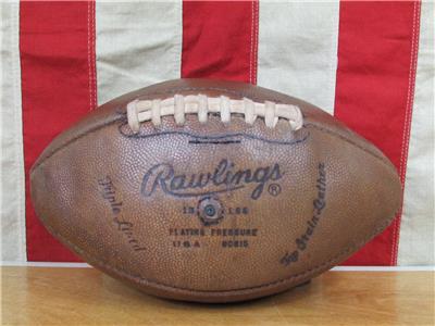 Vintage 1960s Rawlings Leather Official Football w/Laces R100
