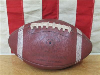 レトロノートNFL Vintage Franklin Official Leather Football w/Laces Joe Namath