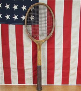 Ancienne Raquette De Tennis Albion - Rare - 1900-1920 - Cordage Cassé