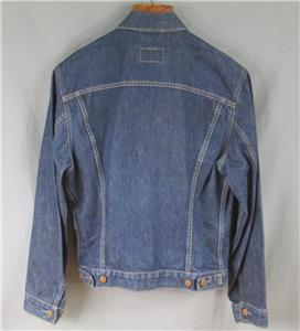 Vintage 1990s Levis Jeans Dark Denim Type 3 Trucker Jacket L 70500