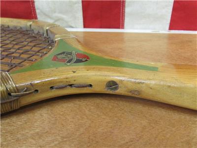 Raquette De Tennis Ancienne En Bois Wright & Ditson 1930 - Déco Murale USA