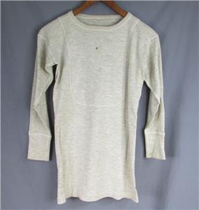 Vintage 1940s US Navy N-1 Undershirt Shirt Original Long Sleeve