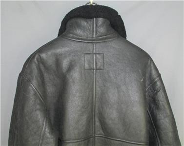 Vintage Schott Bros.Type B-3 Mouton Leather Flight Jacket Bomber