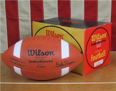 Vintage 1960s Wilson Football Gale Sayers Indestructo Ball w