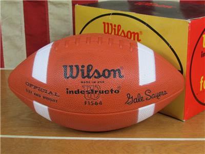 Vintage 1960s Wilson Football Gale Sayers Indestructo Ball w