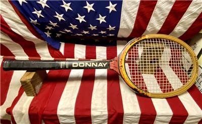 Vintage 1970s Donnay Allwood Huge Tennis Racquet Store