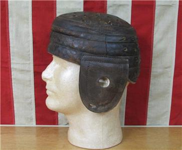 Vintage 1900s Antique Leather Football Helmet Flat Top Patent 1902 Display Rare | eBay Vintage 1900s Antique Leather Football Helmet Flat Top Patent 1902 Display Rare | eBay