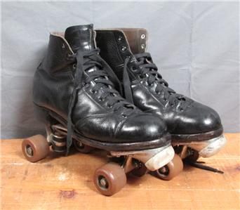 Vintage Chicago Custom Mens Leather Roller Skates 9 Hyde Rollerskates ...