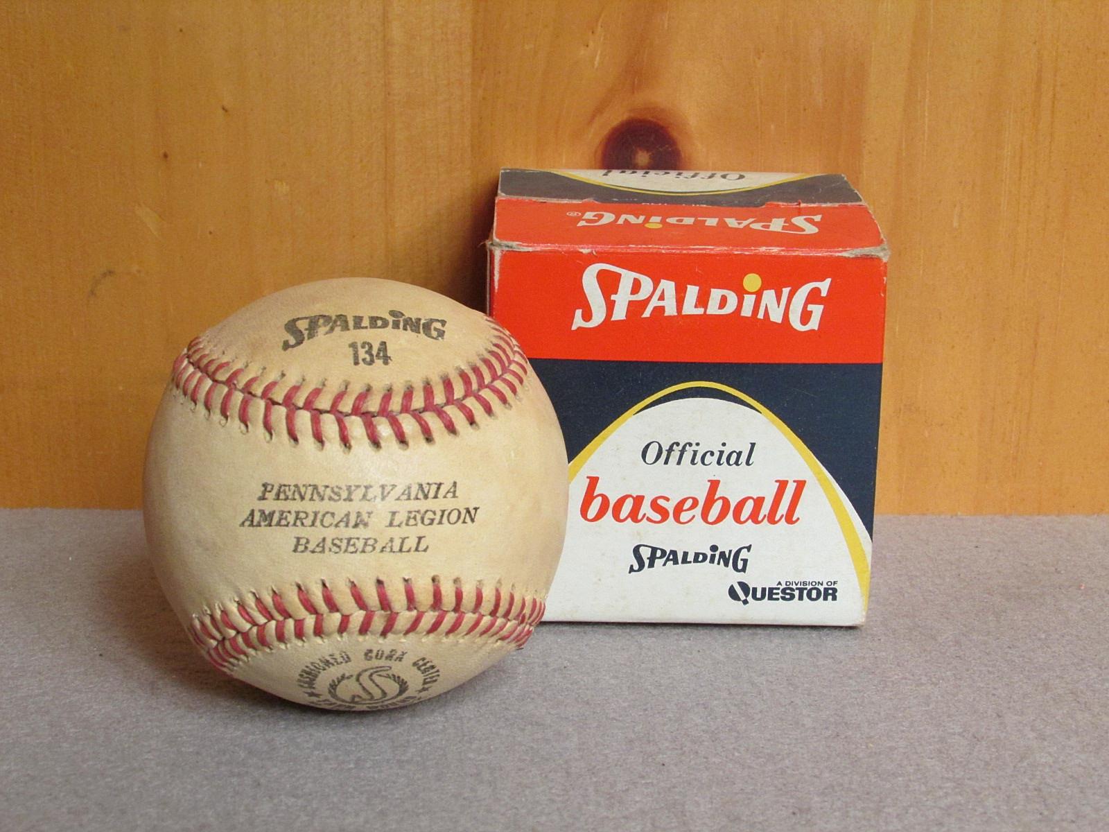 Vintage Spalding Official Pennsylvania American Legion Leather