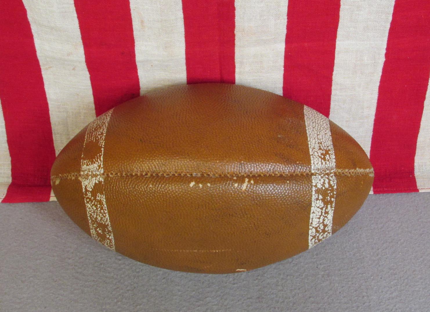 Vintage 1960s MacGregor Official Leather Football with Laces Model