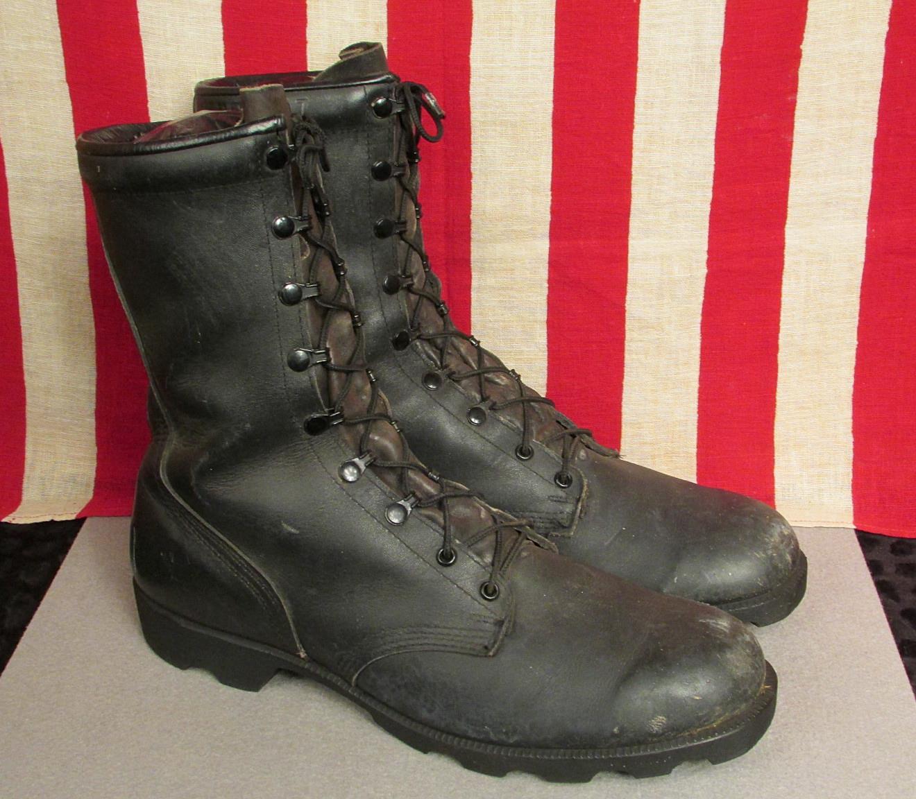 vintage leather combat boots