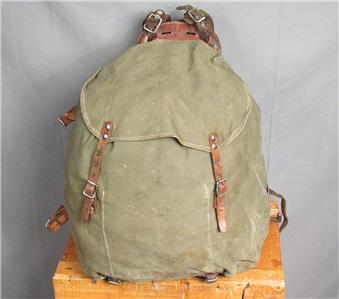 Vintage 1930s Swedish Army Military Backpack Metal Triangle Frame ...