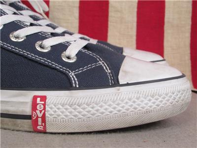 LEVI’S SHOES 木箱　ヴィンテージ　1990年代　大小２個セット Vintage Levi Strauss & Co.Canvas High-Top Sneakers Pocket
