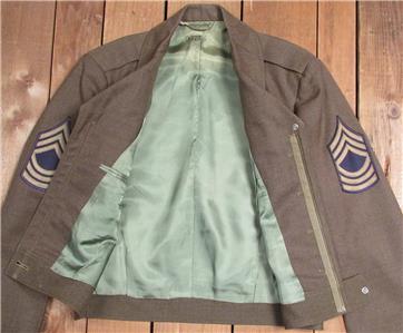 Vintage 1950s US Army Wool M-1950 Field Jacket Ike Korean War era