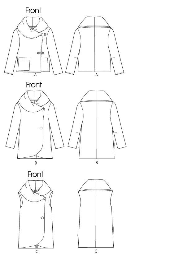 Vogue V8775 Sewing Pattern Vogue Misses' Jacket/Coat Loose Fit - Very ...