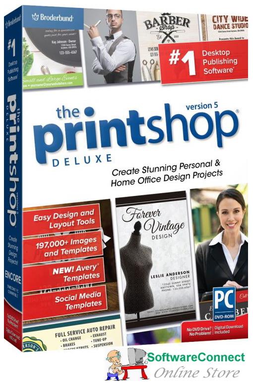 Broderbund 5 Deluxe Print Shop GENUINE GUARANTEE eBay