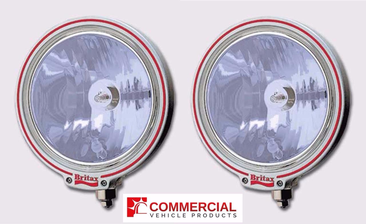 Pair of Britax 9" driving lights/lamps blue tint lens 12/24V for off road/truck eBay
