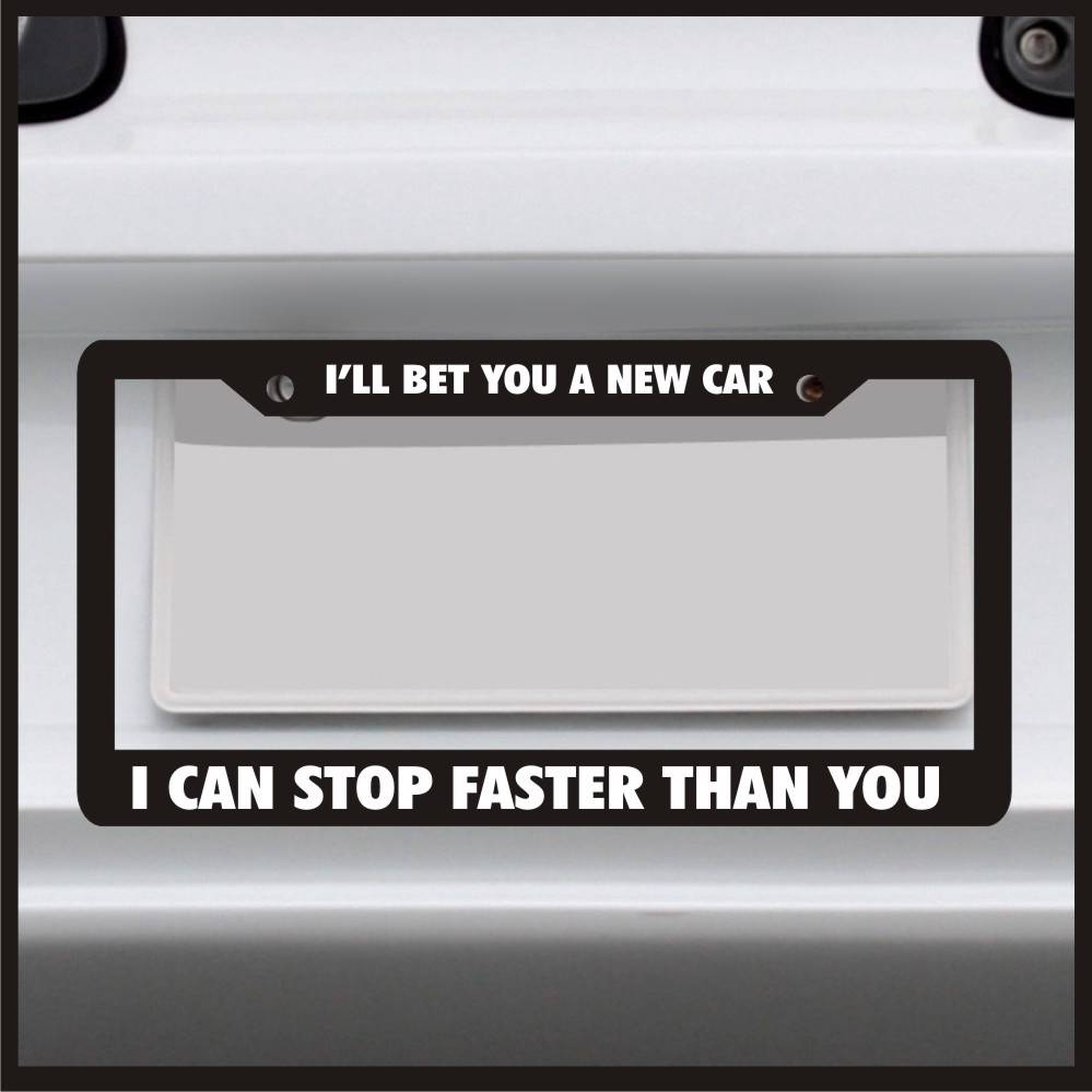 I BET JESUS WOULD HAVE USED HIS TURN SIGNAL wwjd funny License Plate Frame