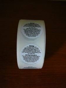 NEW Candle Making Warning Instruction Labels x 100 NEW 3cm Any Type Of Candle – Classic Candles