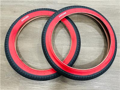 シームレスタイヤ　レッドRED SEAMLESS TYRE 2本セット SOYO TYRE（ソーヨータイヤ）SEAMLESS RED R-II （シームレスレッドR
