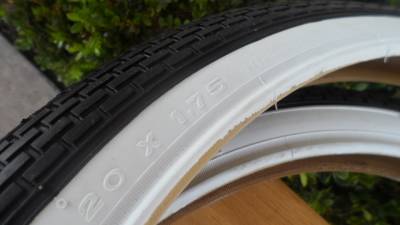 20x1.75 Brick Pattern White Wall Tires 20x1.75 BMX Lowrider DYNO GT