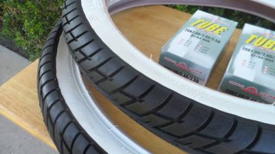 Thick 20x 2.30 BMX White Wall Tires Tubes Bike Street Slick Fat Husky Tires