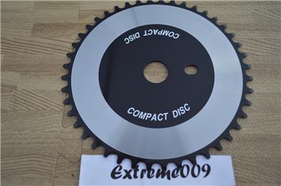 Compact Disc CD ChainRing 44t Silver Black BMX Cruiser Road