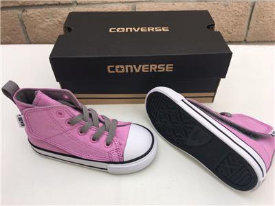 pink velcro converse