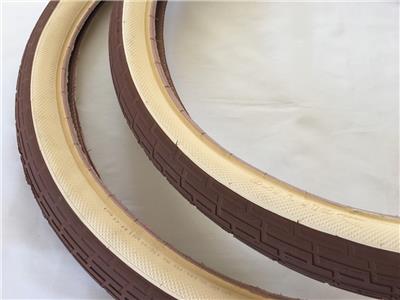 BROWN Tan 26x2.35 Bicycle Fat Tires Pair of Tan Brown 26x2.35 Bicycle Fat