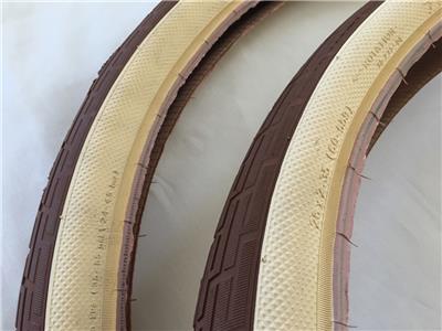 BROWN Tan 26x2.35 Bicycle Fat Tires Pair of Tan Brown 26x2.35 Bicycle Fat