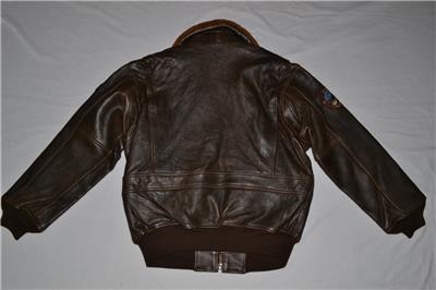 SCHOTT NYC G1TG G-1 WINGS OF GOLD LEATHER BOMBER JACKET