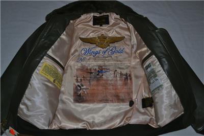 SCHOTT NYC G1SC Lambskin Wings of Gold G-1 Flight Jacket OLIVE