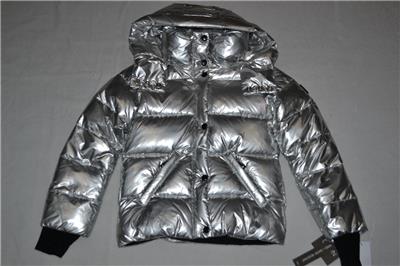 AUTHENTIC SAM. NEW YORK GIRLS ANNABELLE DOWN JACKET SILVER ALL
