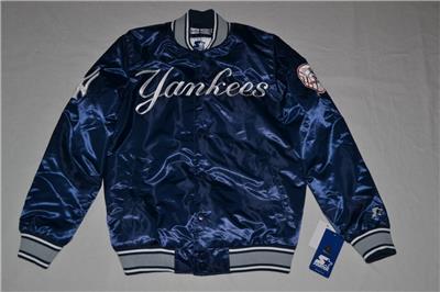 STARTER NEW YORK YANKEES VARSITY SATIN FULL-SNAP JACKET ALL SIZES