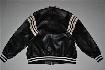 レザージャケット Pelle Pelle / Encrusted Varsity Jacket Black Pelle Pelle Men's LEATHER Jacket ENCRUSTED VARSITY BLACK