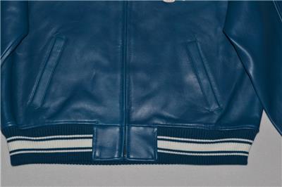 AVIREX レザージャケット　ブルー　M Avirex Royal Blue - Brick City Leather