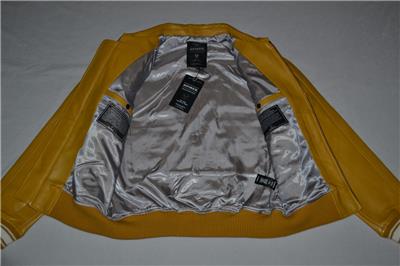 AUTHENTIC Avirex Icon Leather A1 BOMBER Jacket MENS MUSTARD