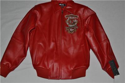Pelle Pelle Men's LEATHER Jacket RED 45TH ANNIVERSARY All