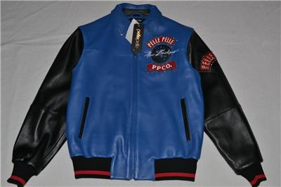 Pelle Pelle Men's LEATHER WORLD TOUR JACKET BLACK BLUE NEW NWT | eBay