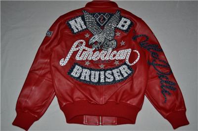 Pelle Pelle Men's LEATHER Jacket RED ANNIVERSARY AMERICAN