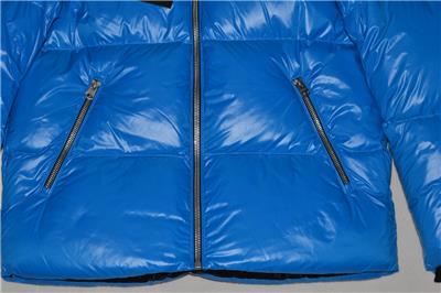 AUTHENTIC MACKAGE KENT-Z LUSTROUS DOWN JACKET HOOD SAPPHIRE