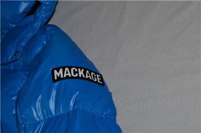 AUTHENTIC MACKAGE KENT-Z LUSTROUS DOWN JACKET HOOD SAPPHIRE