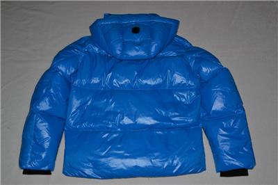 AUTHENTIC MACKAGE KENT-Z LUSTROUS DOWN JACKET HOOD SAPPHIRE