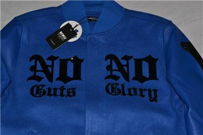 Authentic ROKU STUDIO No Guts No Glory Varsity Jacket BLUE