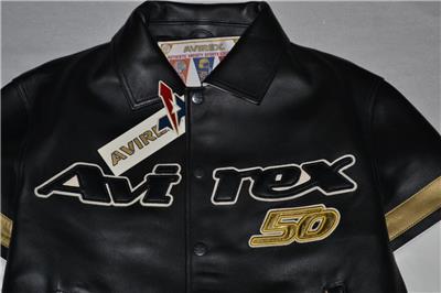 AUTHENTIC Avirex 50th ANNIVERSARY LIMITED Jacket MENS BLACK