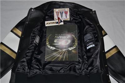 AUTHENTIC Avirex 50th ANNIVERSARY LIMITED Jacket MENS BLACK