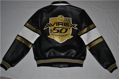 レザージャケット・コート GOLDEN  BLACK LEATHER JACKET Vintage Golden Stripe Black Leather Jacket - LJB
