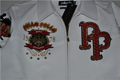 AUTHENTIC Pelle Pelle Men's LEATHER WORLD FAMOUS 1978 Jacket WHITE