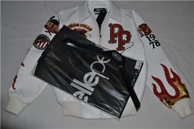 AUTHENTIC Pelle Pelle Men's LEATHER WORLD FAMOUS 1978 Jacket WHITE